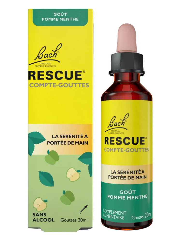 Rescue ® Compte-Gouttes Pomme Menthe 20 ml